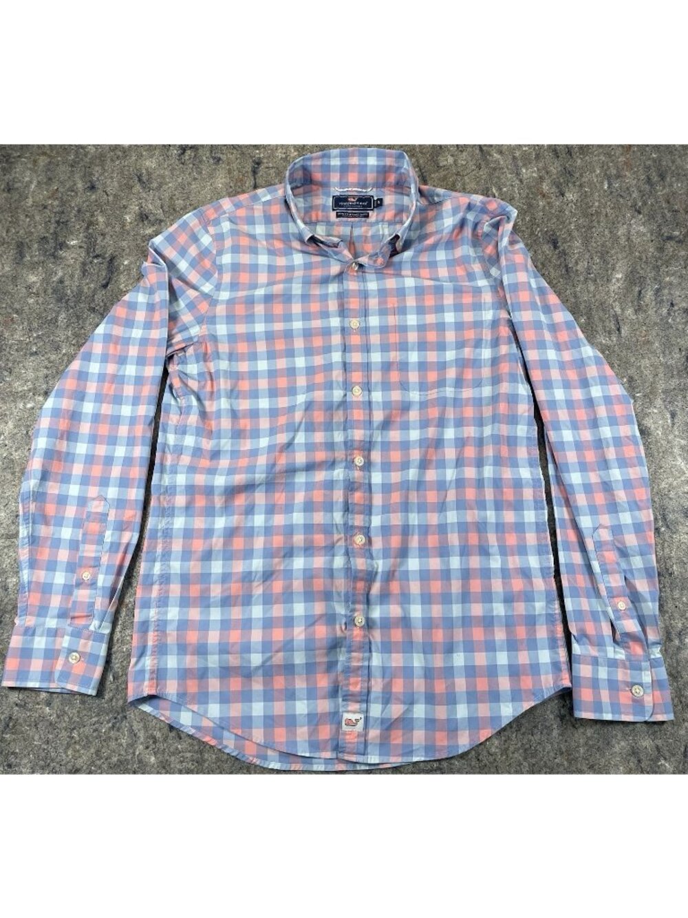Vineyard Vines Murray Shirt Slim Fit Plaid Button Down Long Sleeve Cotton S